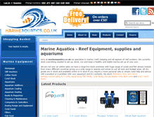 Tablet Screenshot of marineaquatics.co.uk